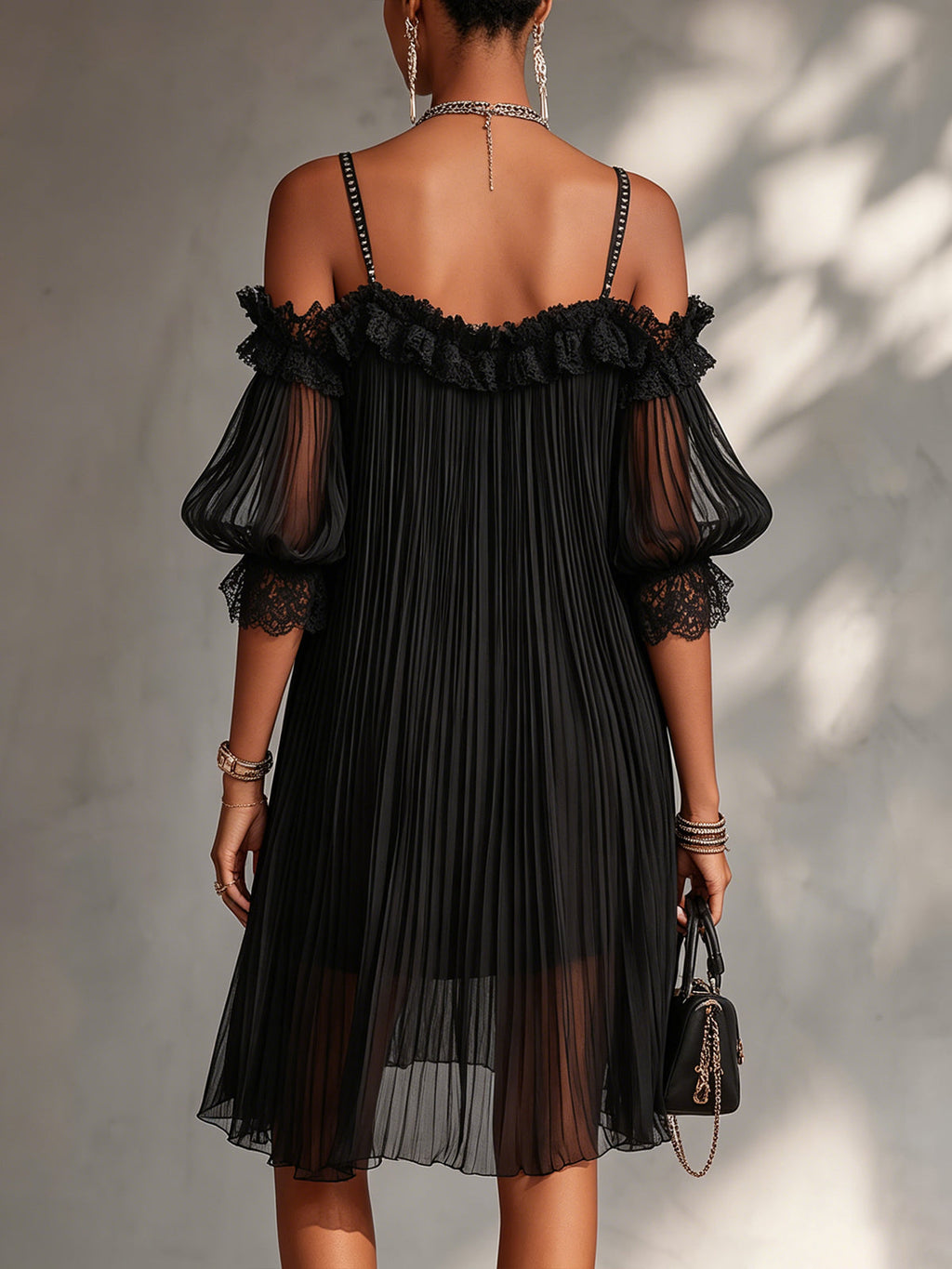 MOREAU LYON | CHIC ROBE MINI EN DENTELLE POUR FEMMES