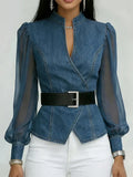 MOREAU LYON | BLOUSE EN JEAN POUR FEMME