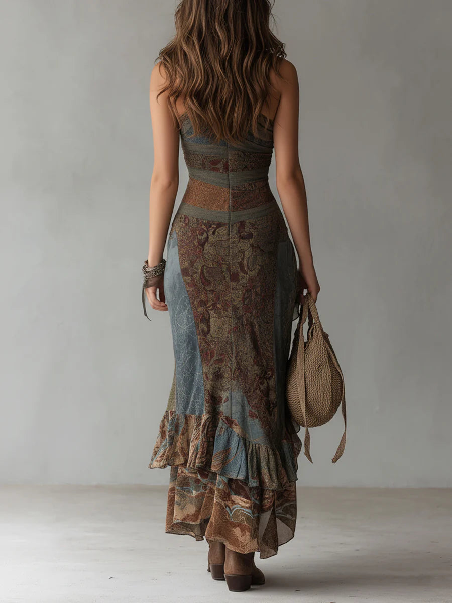 MOREAU LYON | ROBE BOHO MIDI POUR FEMMES