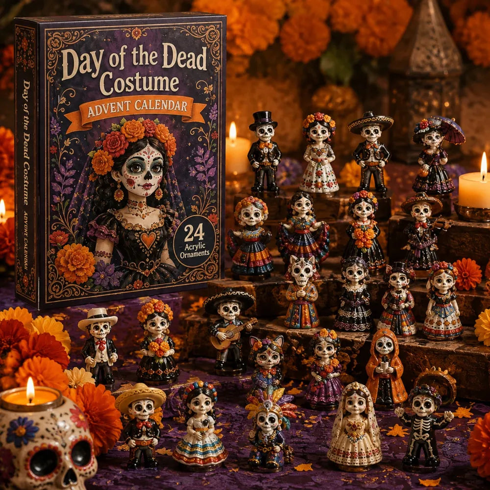 Calendrier de l'Avent du Jour des Morts 2026 – 24 Charms en Acrylique Boîte Surprise
