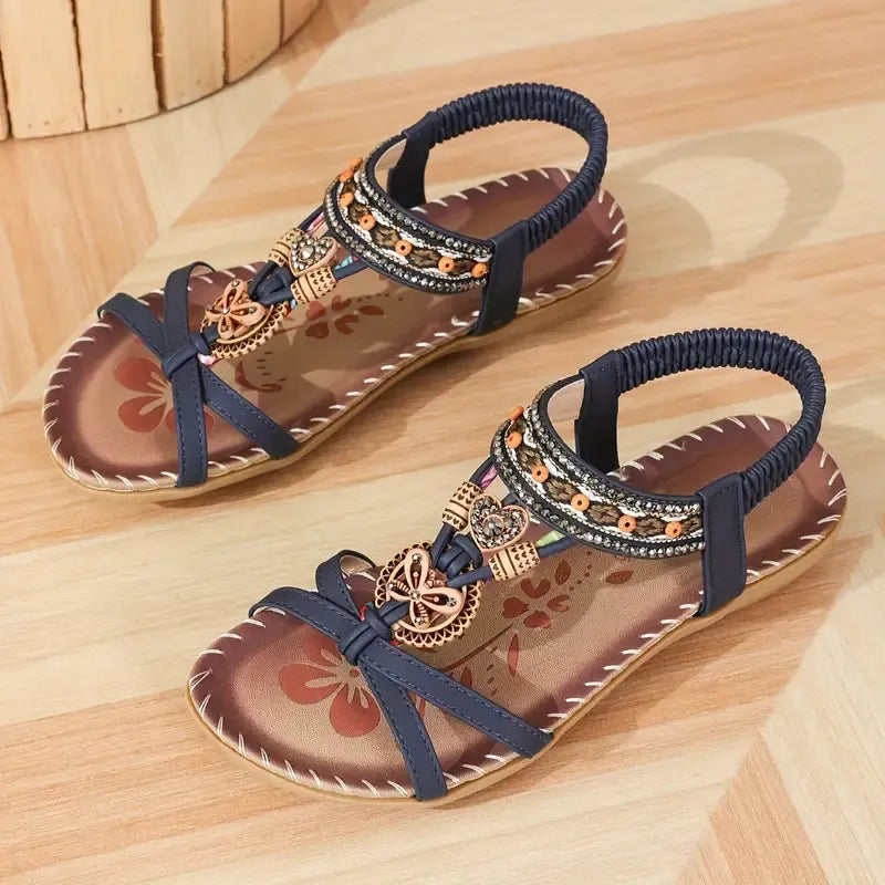 Colella™ - Sandales Orthopédiques Élégantes à Fleurs
