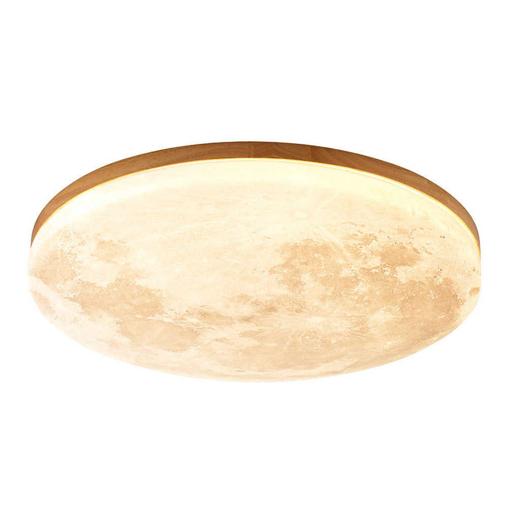 LunaGlow - Lampe de Plafond en Forme de Lune avec Éclairage LED Doux