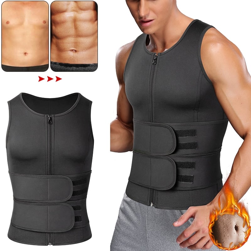LuxuraFit Gilet Sauna pour Hommes & Entraîneur de Taille | Renforcez votre entraînement avec confort et style