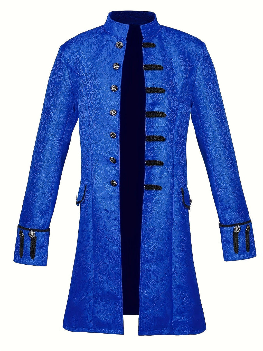 Veste de Costume Halloween en Brocart Gothique pour Homme | Vintage à Manches Longues