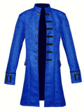 Veste de Costume Halloween en Brocart Gothique pour Homme | Vintage à Manches Longues