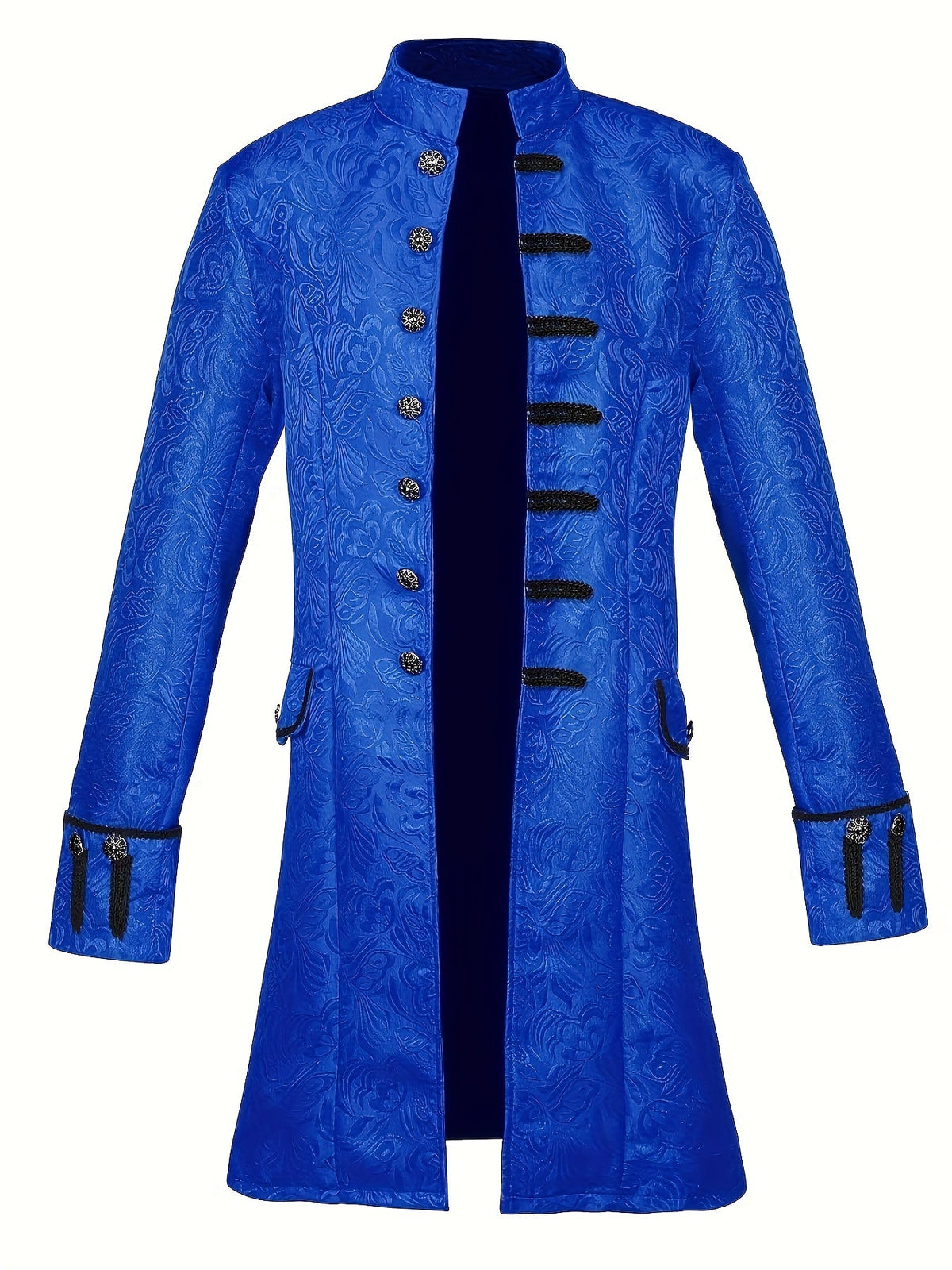 Veste de Costume Halloween en Brocart Gothique pour Homme | Vintage à Manches Longues