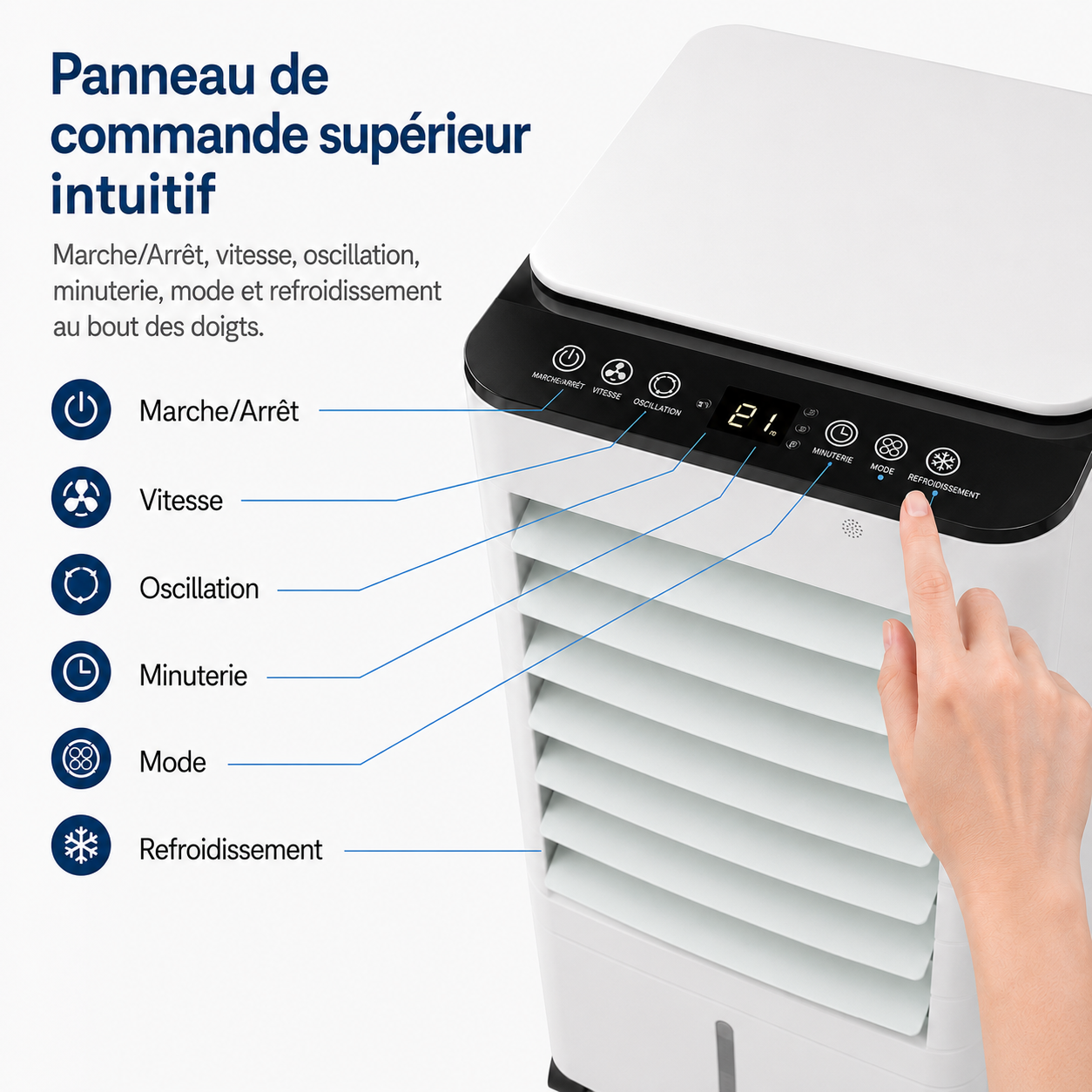 Climatiseur Portable Sans Fenêtre | Fraîcheur Instantanée