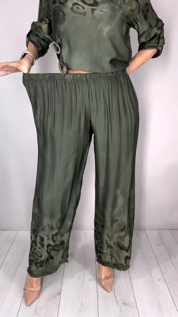 Sudha | Ensemble chic avec haut décontracté et pantalon ample