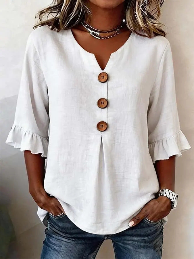 MOREAU LYON | BLOUSE À VOLANTS ROMANTIQUE POUR FEMMES
