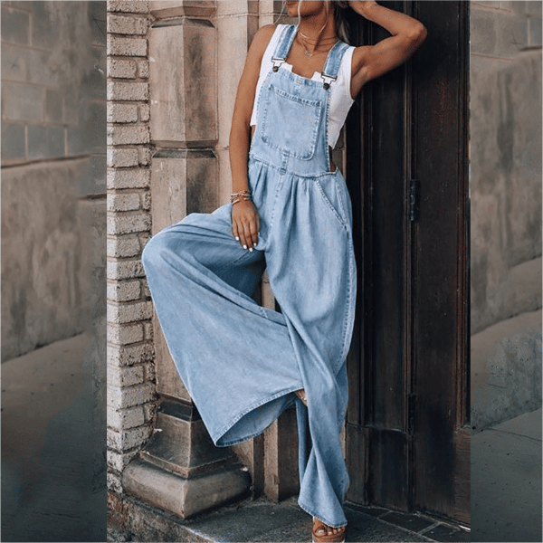 Salopette en Denim pour Femmes