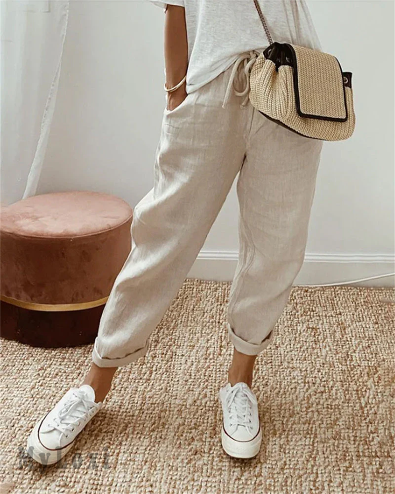 Pantalon Relaxed Fit Femme