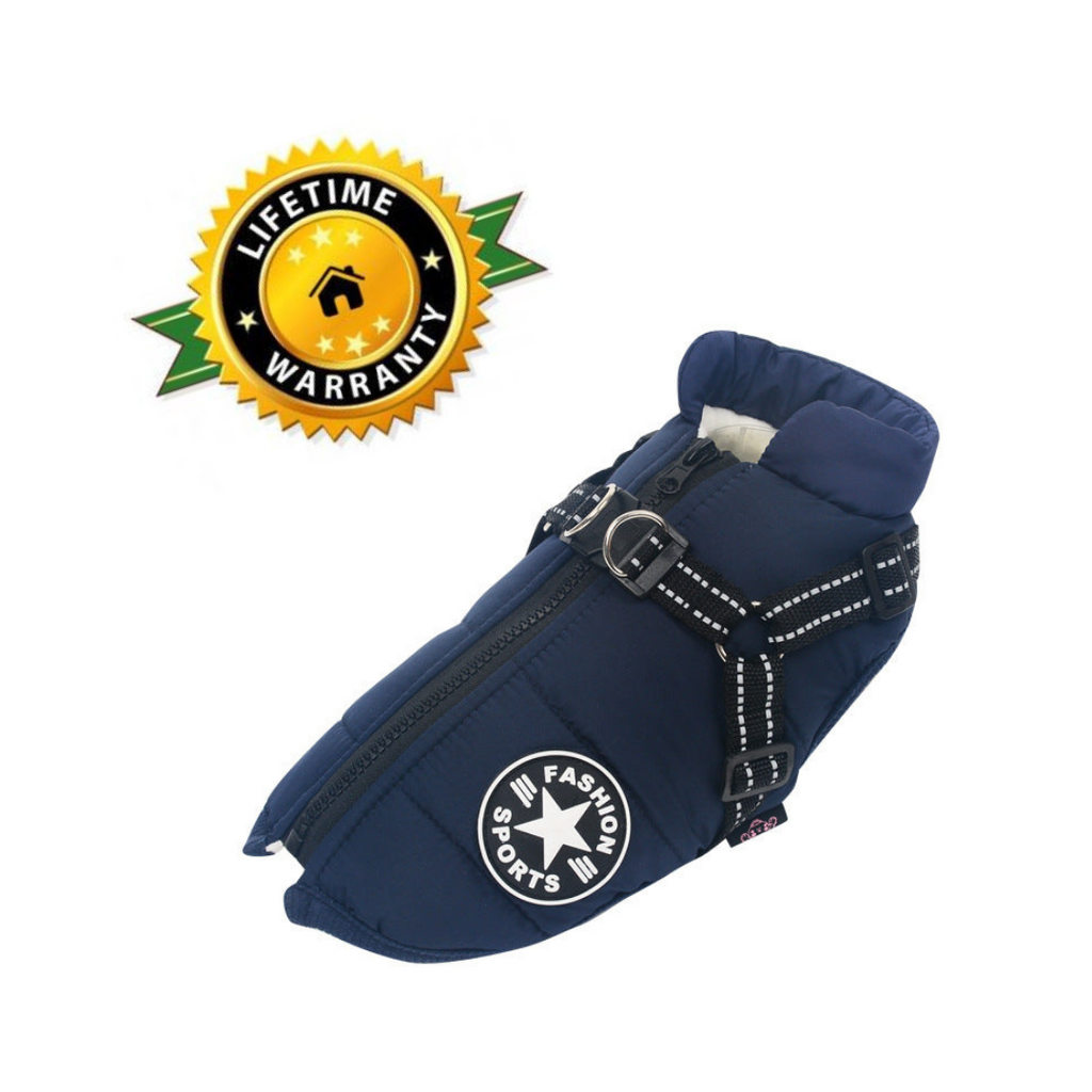 WoofGuard™ - Veste d'hiver imperméable avec harnais intégré