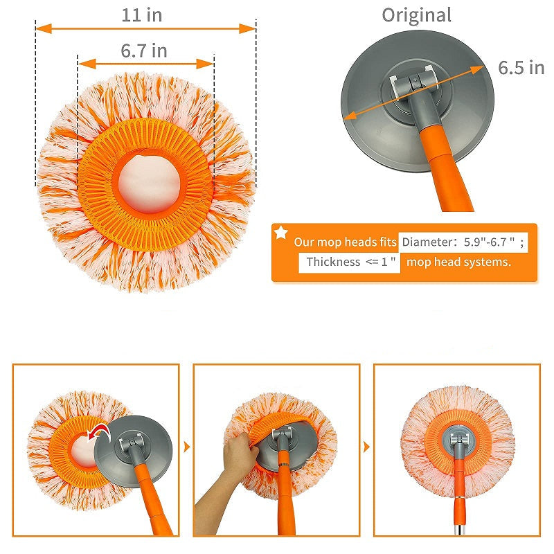 LuxaMop 360° Mop de Nettoyage Rotative | Nettoyage Efficace avec Angle Réglable pour Chaque Espace
