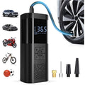 Compresseur d'air portable avec écran LCD et lumière LED – Gonfleur 150 PSI pour voitures, vélos et équipements de sport