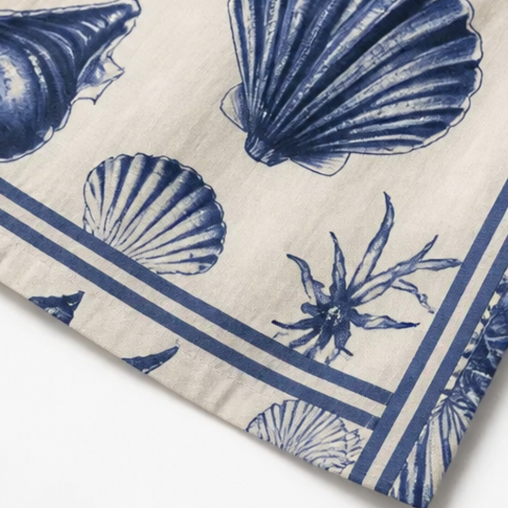 Shellini – Combinaison à encolure en V avec imprimé coquillage pour femmes