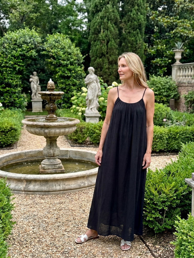 Tula | Robe de détente à encolure froncée