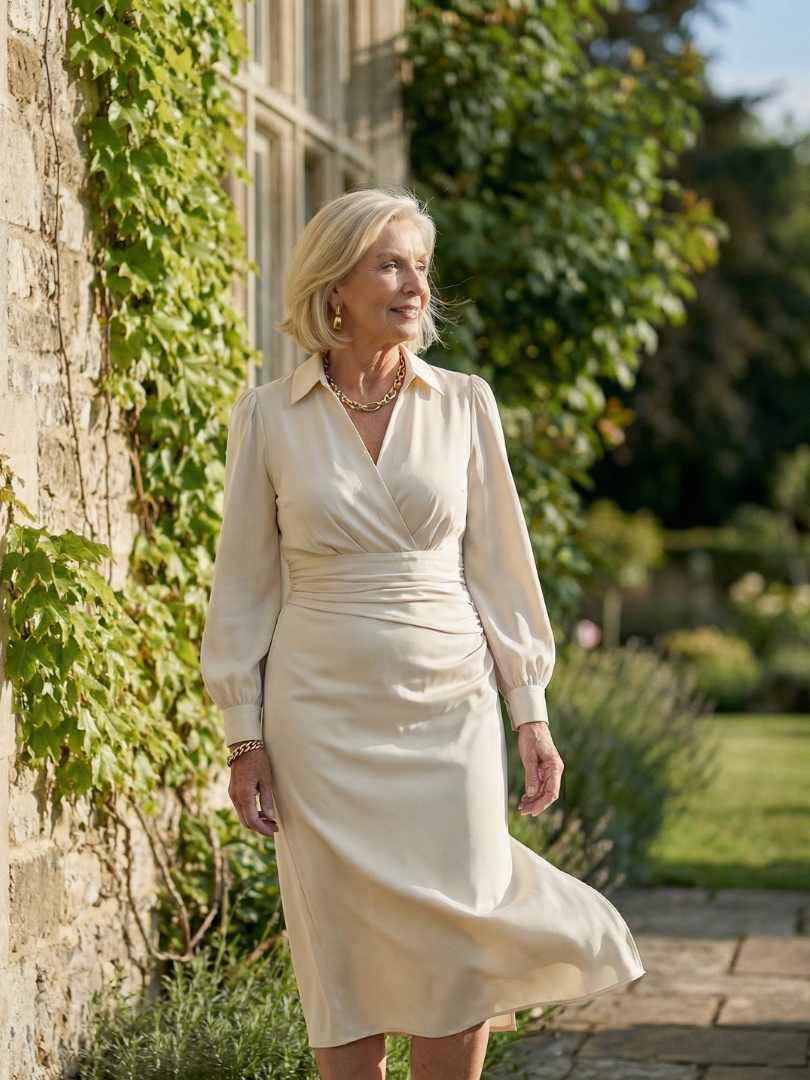 Eloria | Robe Midi Front Calme