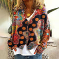 Camille - Cardigan Élégant Vintage Imprimé