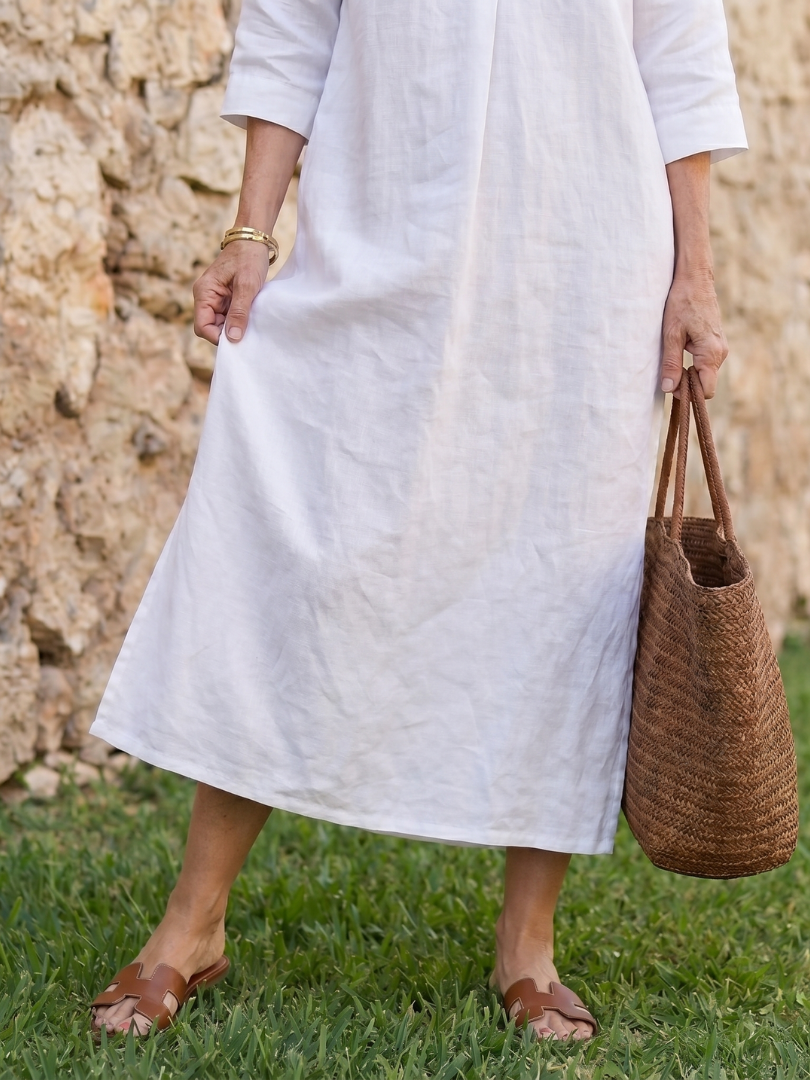 Estelle | Robe Midi Silhouette Droite Détendue