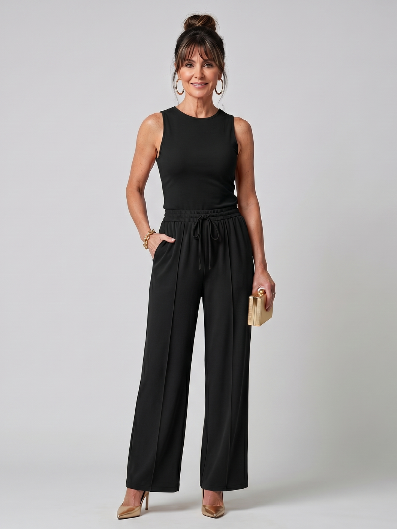 Valencia | Ensemble de pantalons larges sans manches
