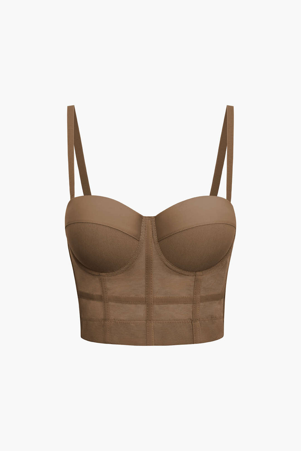 Top bustier en maille avec armatures