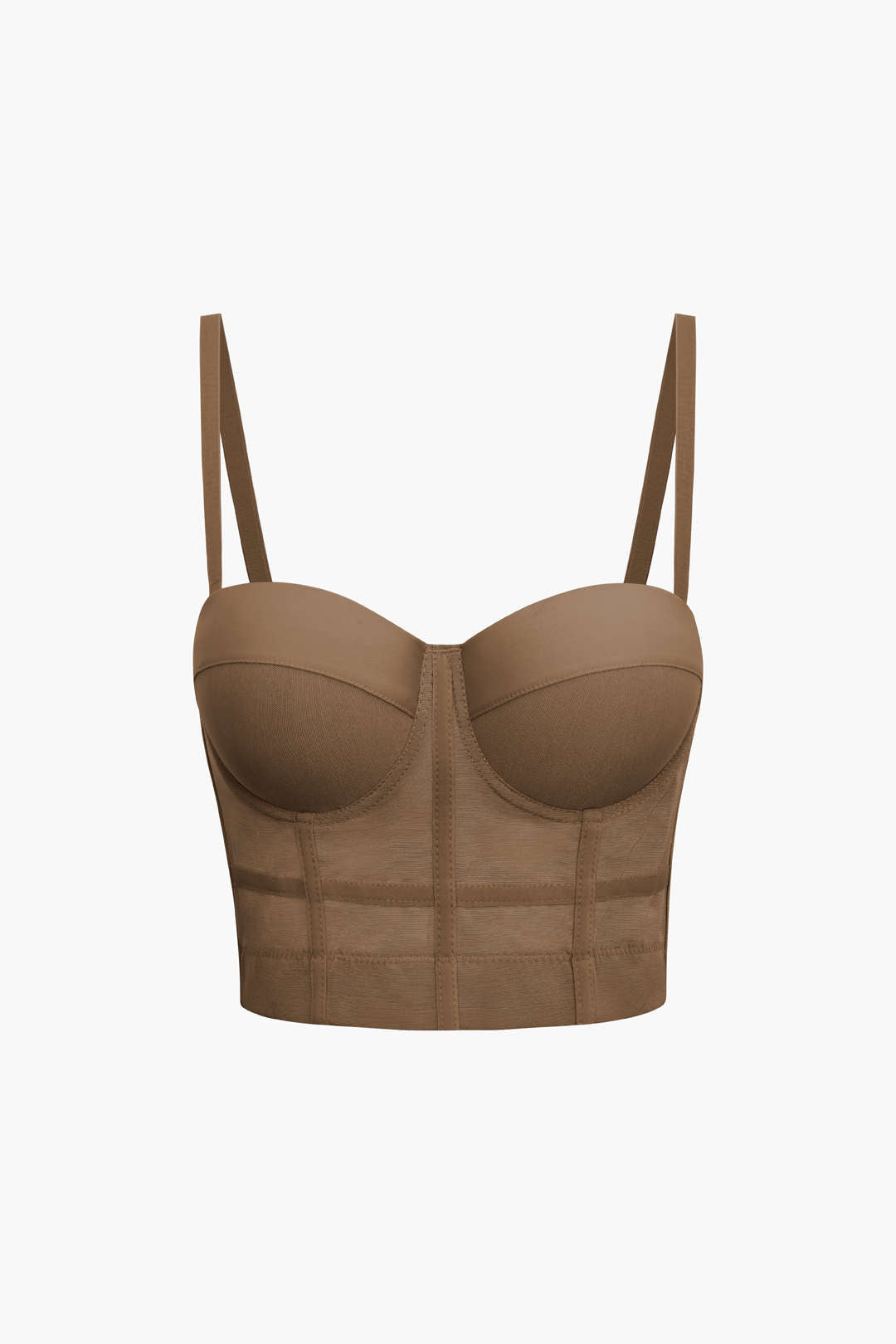Top bustier en maille avec armatures