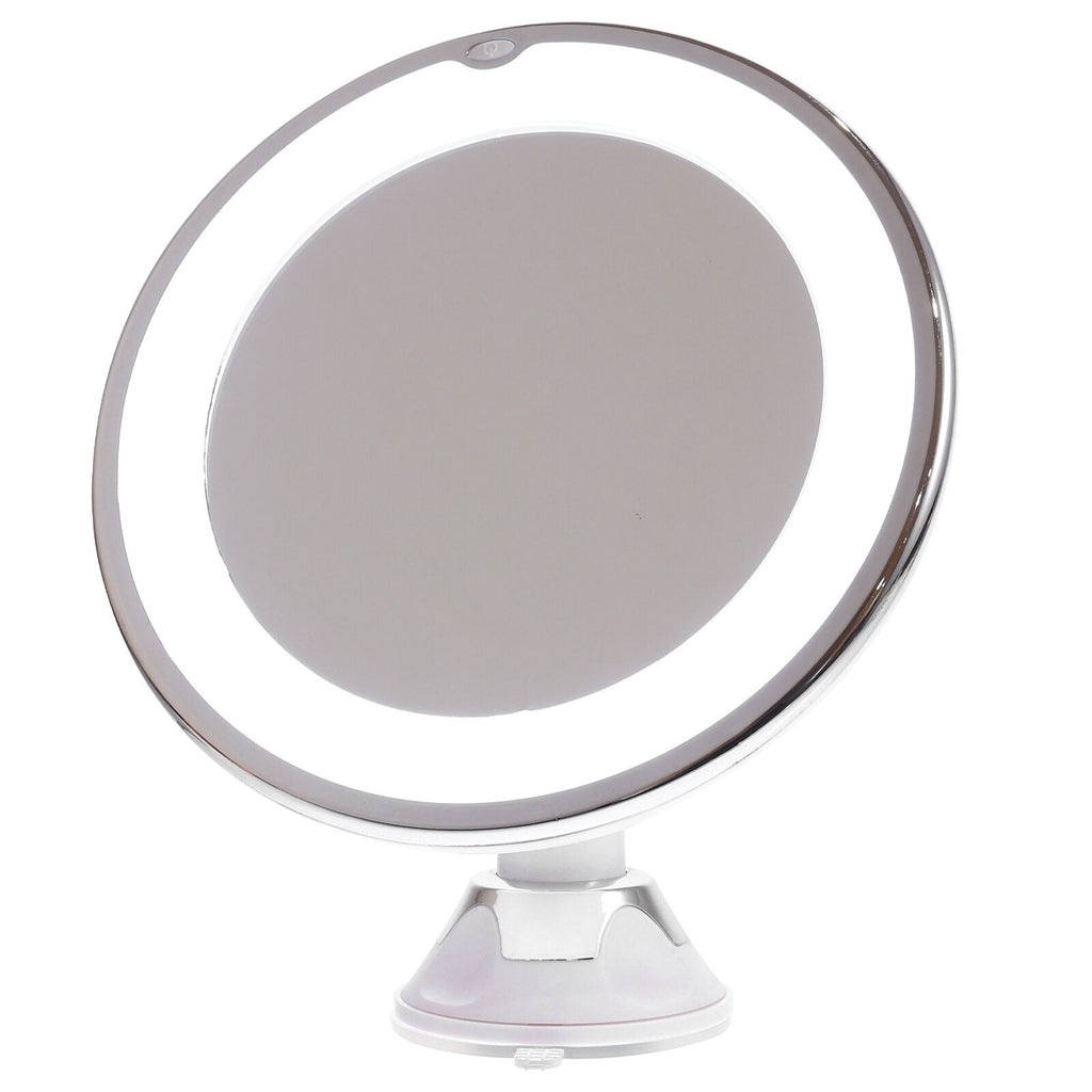 Miroir de Maquillage LED Grossissant 10x Rotation 360° avec Éclairage