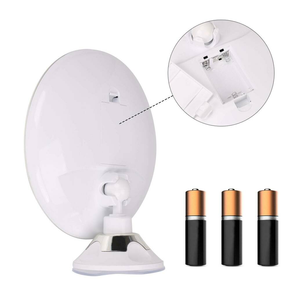 Miroir de Maquillage LED Grossissant 10x Rotation 360° avec Éclairage