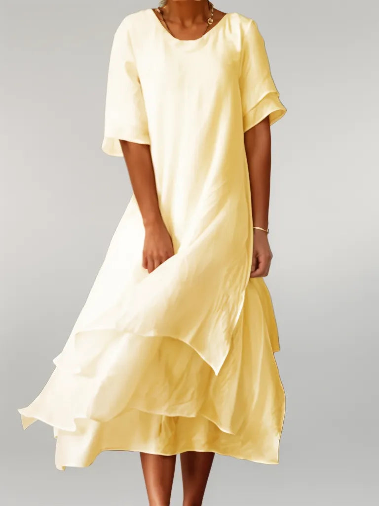 Vivienne™ - Robe longue en coton élégante
