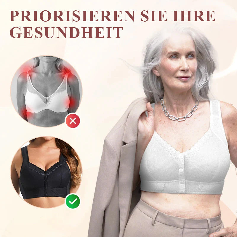 Soutien-gorge en Coton Confortable avec Fermeture pour Femmes Mûres