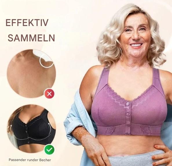 Soutien-gorge en Coton Confortable avec Fermeture pour Femmes Mûres