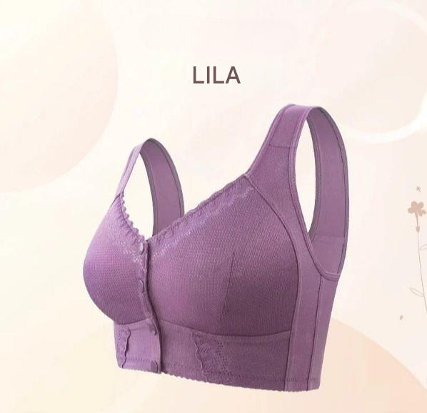Soutien-gorge en Coton Confortable avec Fermeture pour Femmes Mûres