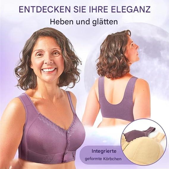 Soutien-gorge en Coton Confortable avec Fermeture pour Femmes Mûres