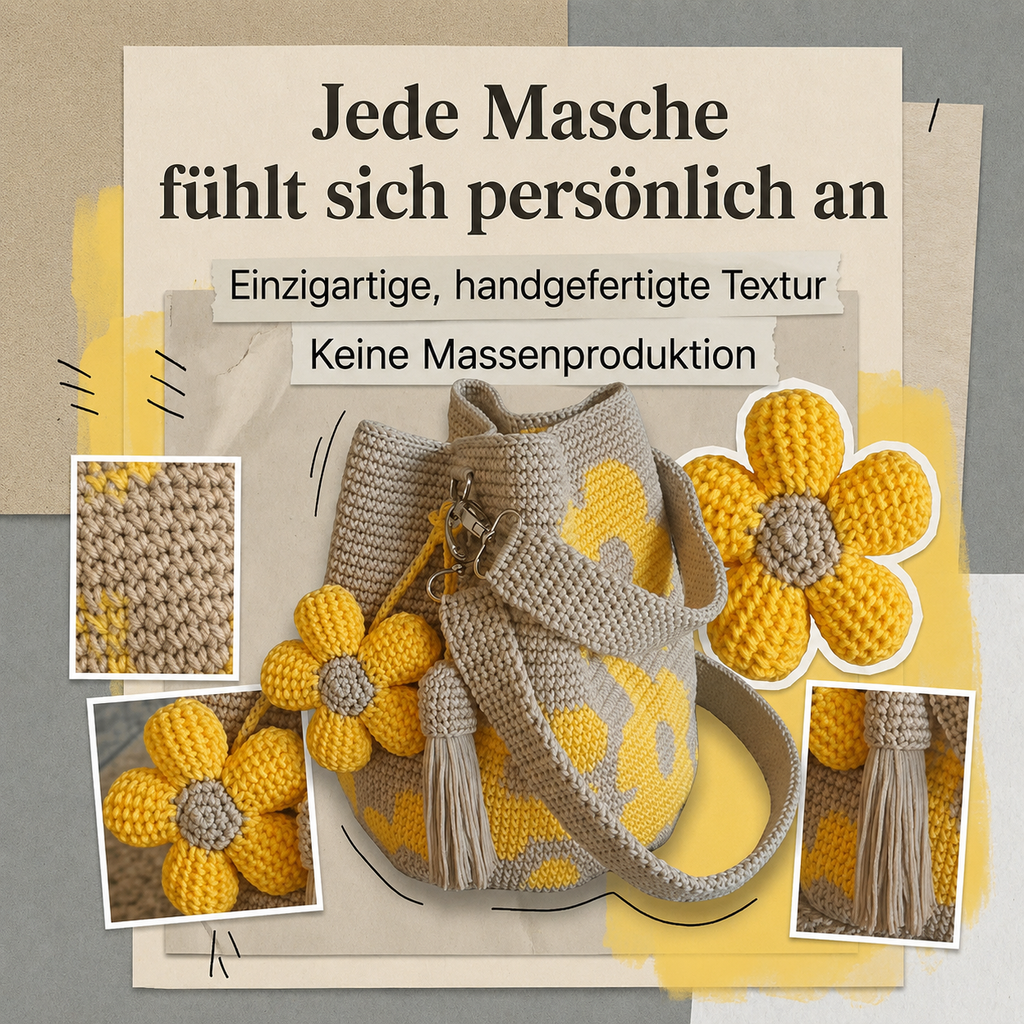 Janueza | Sac à bandoulière fait main avec fleurs au crochet