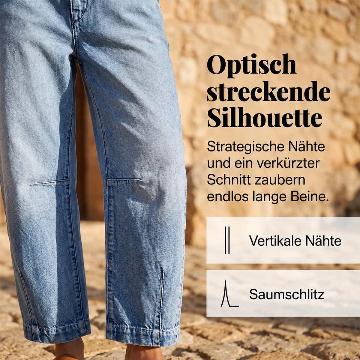 Irevella | Jean large confortable taille haute