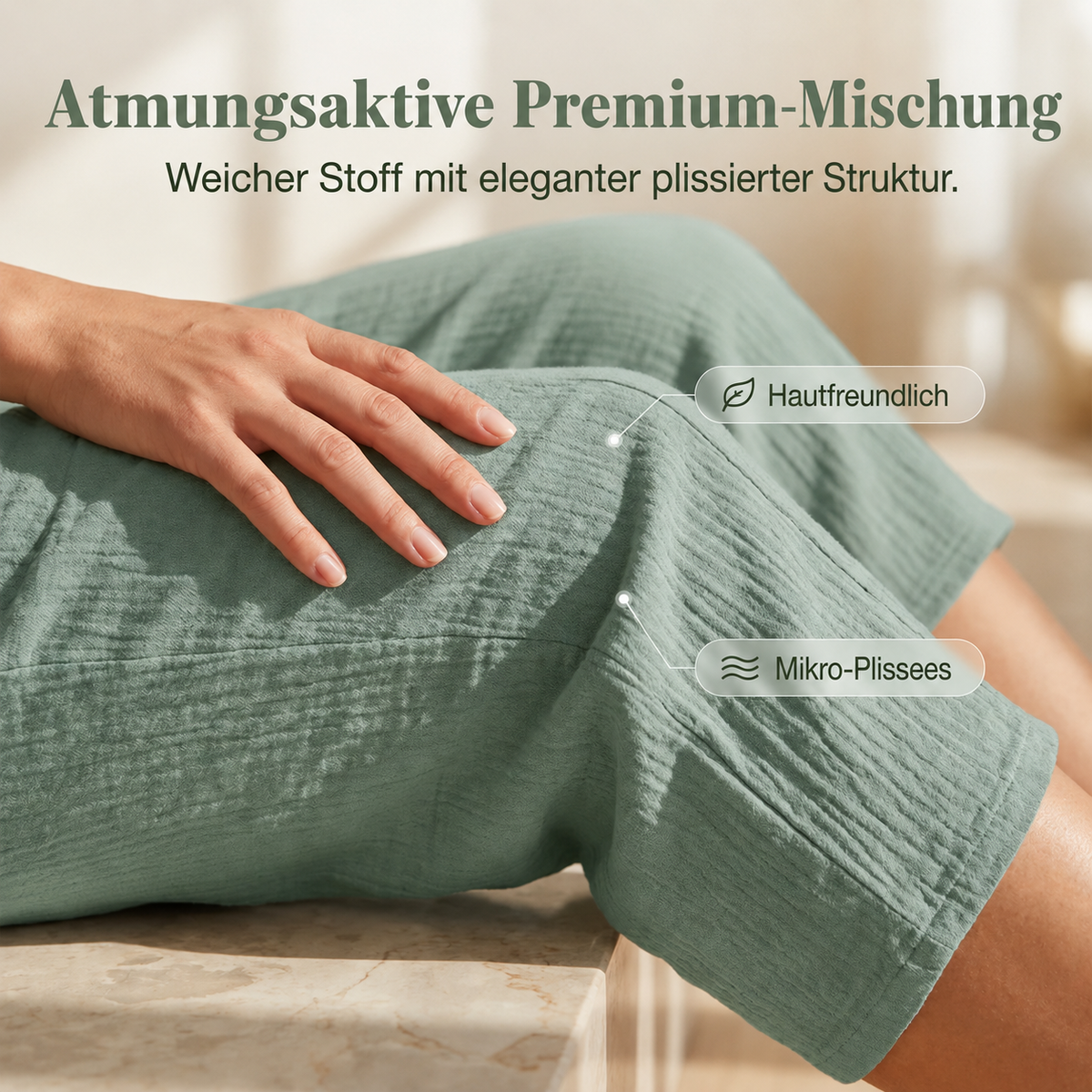 Juvelien | Pantalon cropped confortable avec taille réglable