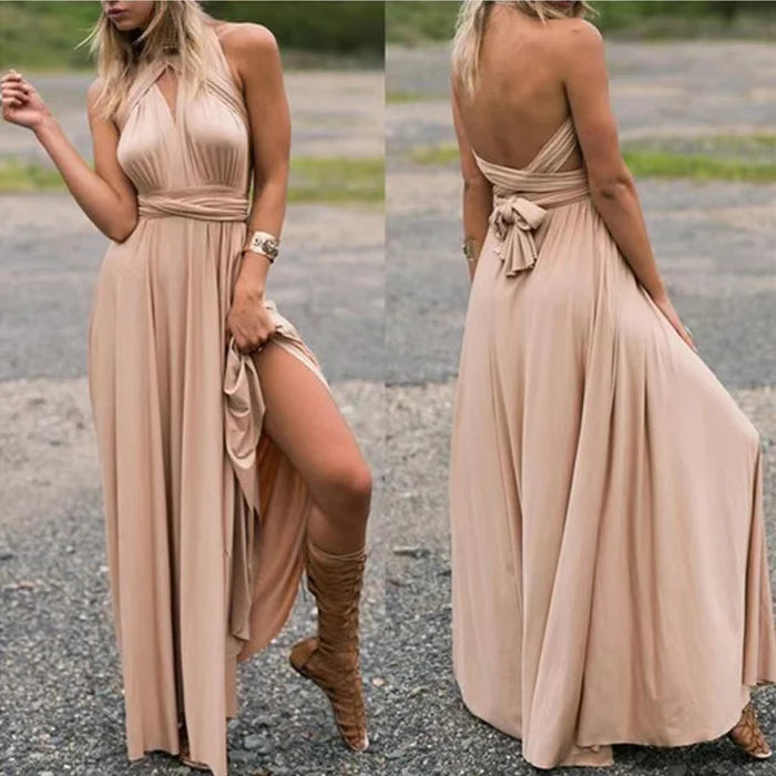 Robe portefeuille élastique pour femmes avec bretelles pour un ajustement parfait