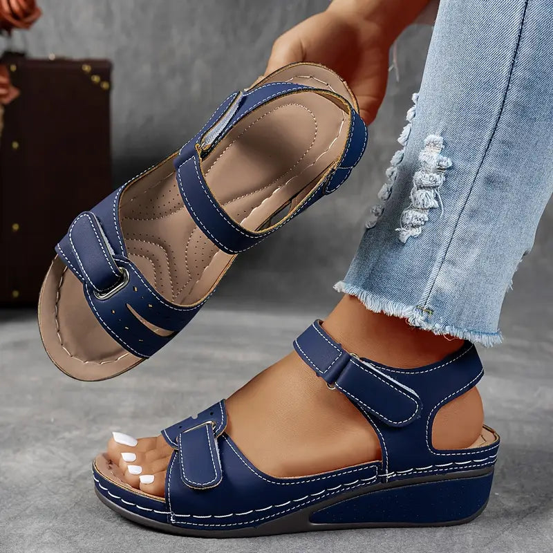 Sandales à Talons avec Support de Voûte et Sangles Ajustables pour Femmes