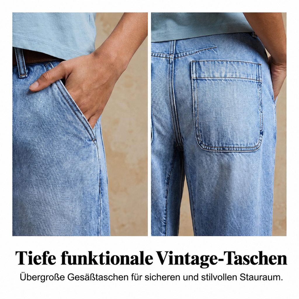 Irevella | Jean large confortable taille haute