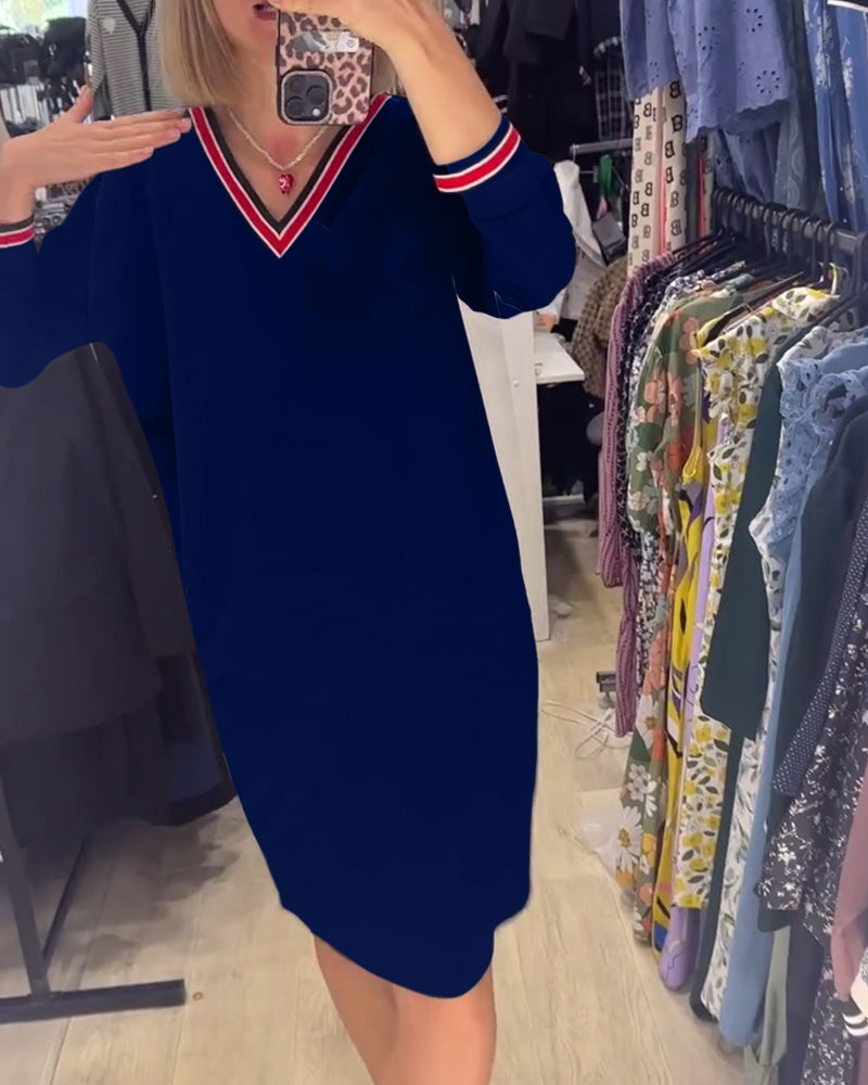 Elisa | Robe élégante à décolleté en V avec poches