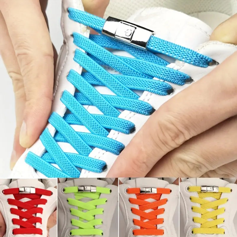 LockLace™ | Lacets colorés avec fermeture à pression | 1+1 GRATUIT AUJOURD'HUI !