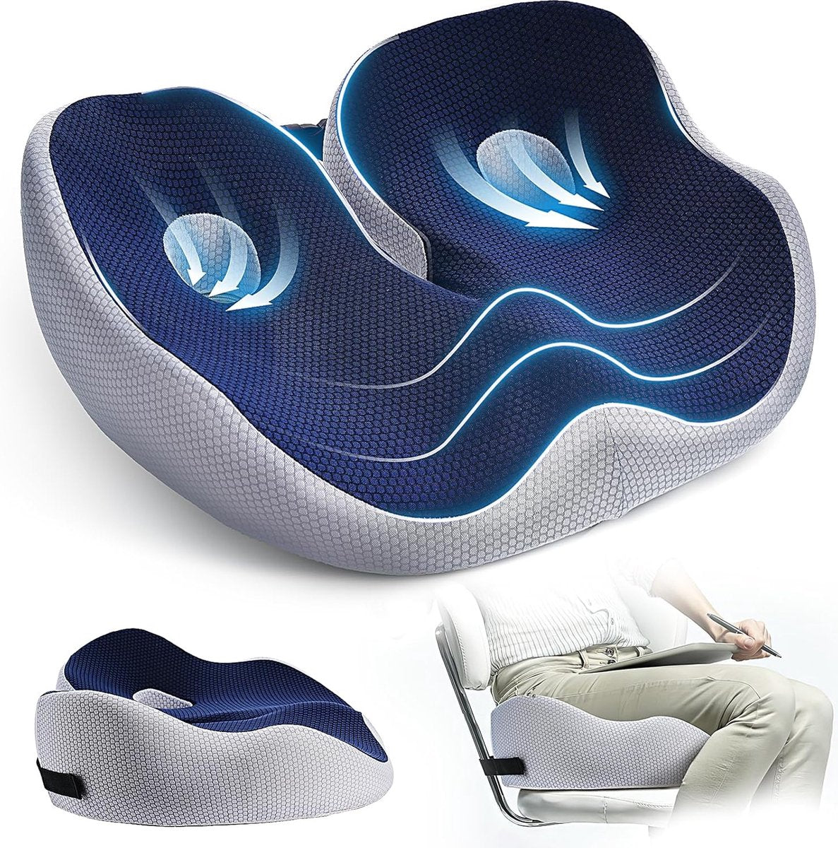FlexiSeat | Coussin de Siège Ergonomique Réglable