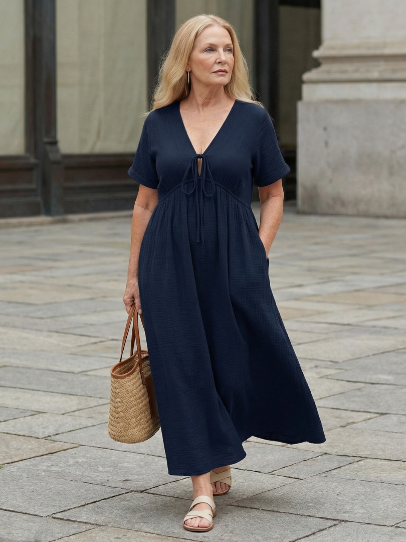 Sora | Robe Midi en Forme Nature