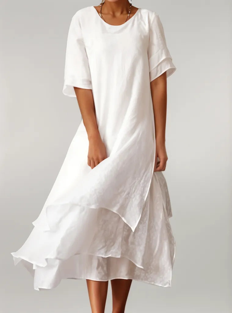 Vivienne™ - Robe longue en coton élégante