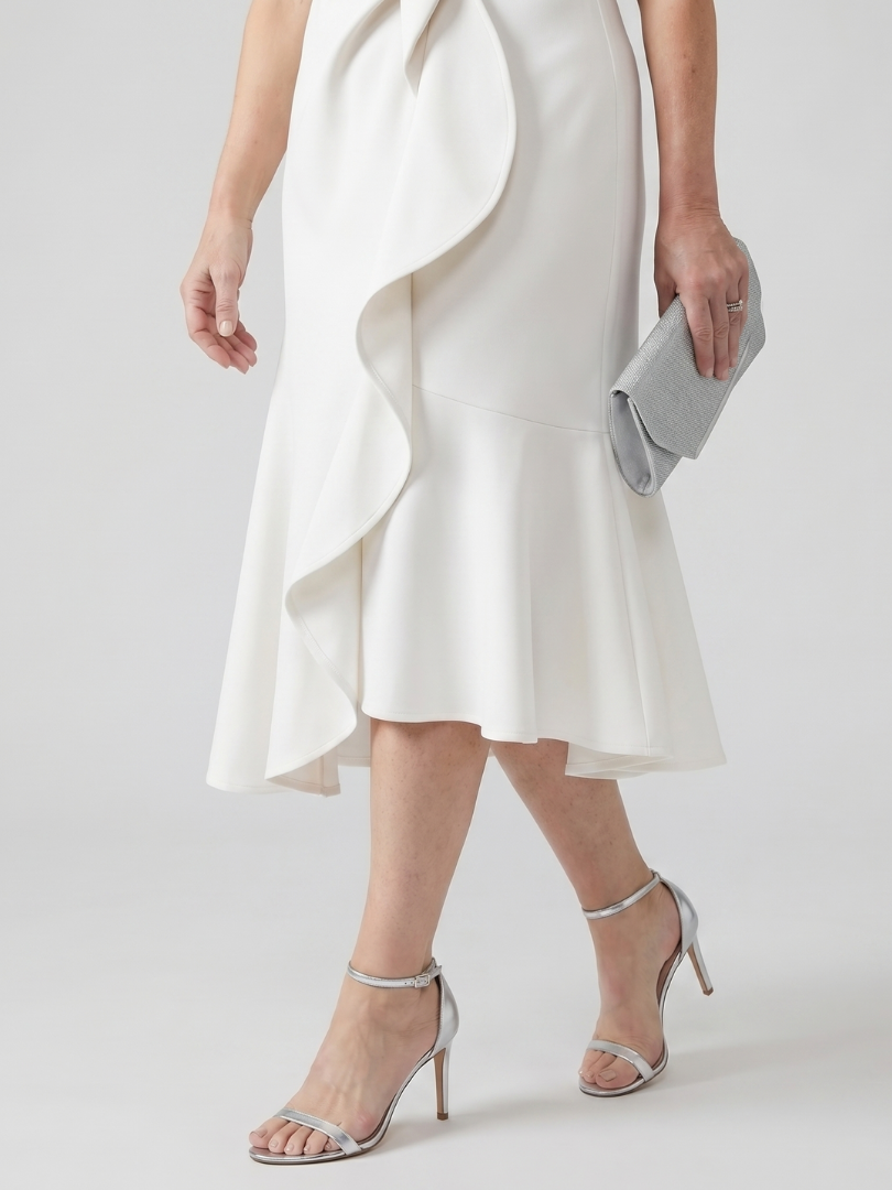 Voren | Robe Midi Drapée Simple
