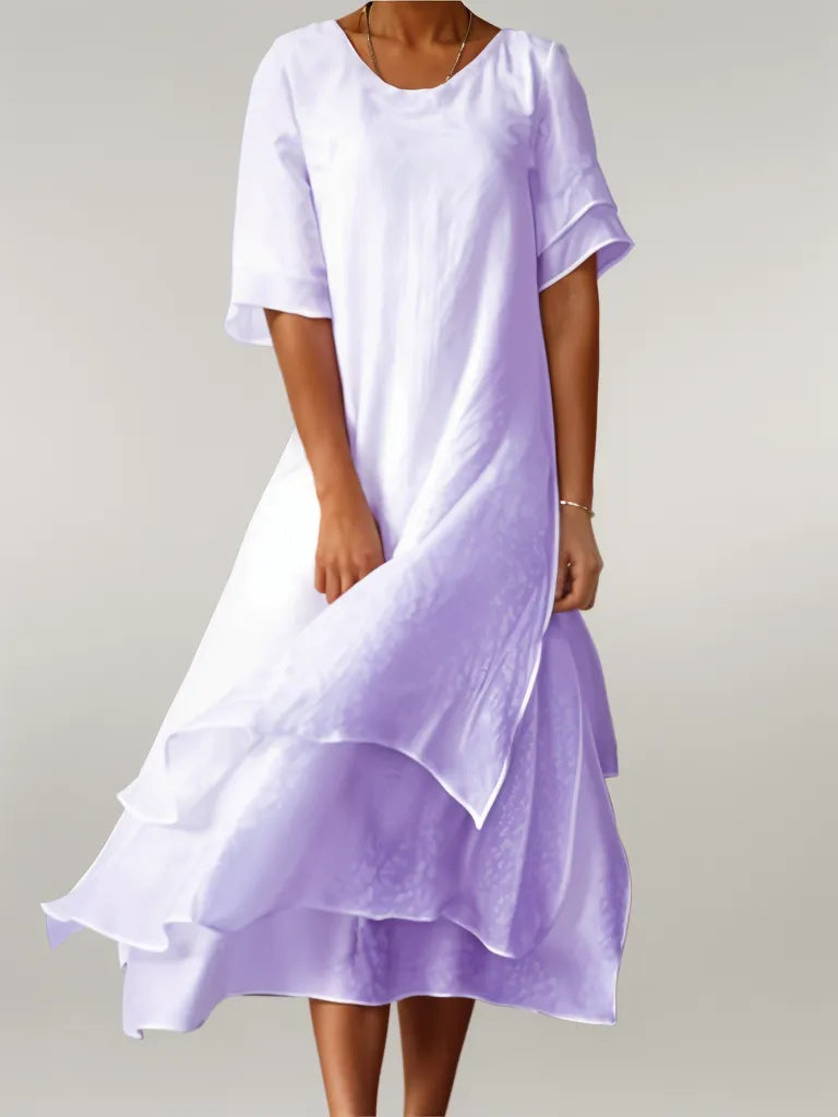 Vivienne™ - Robe longue en coton élégante