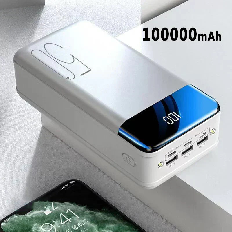 Powerbank Ultra Haute Capacité 50.000mAh avec Charge Super Rapide – Chargeur Portable pour Téléphones, Tablettes et Ordinateurs Portables