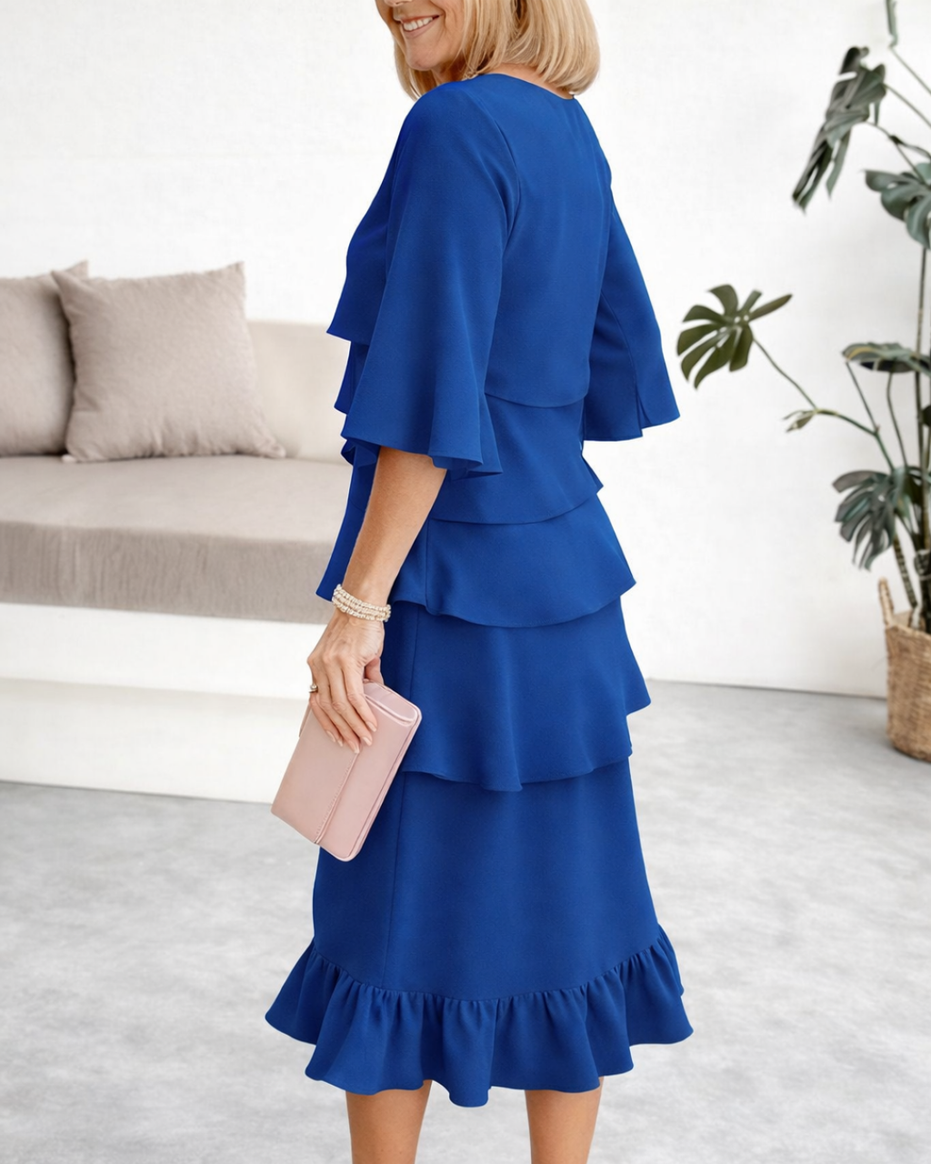 Patricia | Robe à Volants Élégante et Confortable