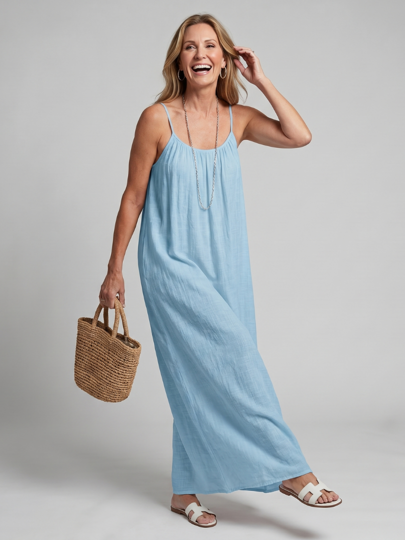 Tula | Robe de détente à encolure froncée