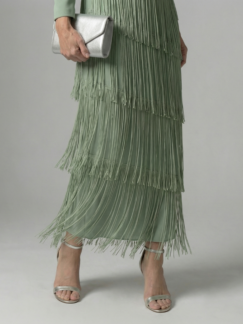 Noren | Robe Midi à Franges